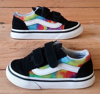 Vans Off The Wall Low Suede Kids Trainers UK6.5/US7/EU23.5 508731 Black Rainbow