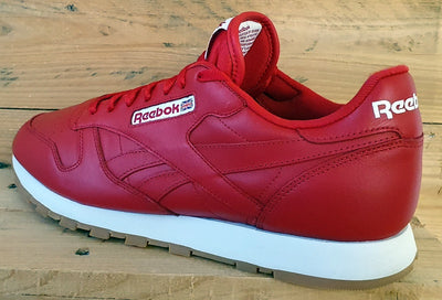 Reebok Classic Low Leather Trainers UK11/US12/EU45.5 059503 Red/White/Gum