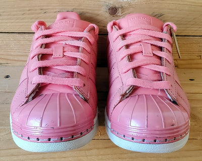 Adidas Superstar Low leather Trainers UK4/US5.5/EU36.5 BY9750 Pink/White