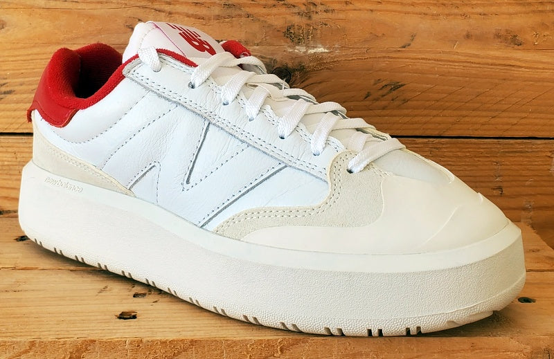 New Balance CT302 Low Leather Trainers UK8/US8.5/EU42 CT302VB White/Red