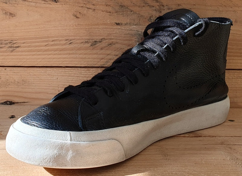 Nike Blazer Studio Mid Leather Trainers UK7/US8/EU41 880870-001 Black/White