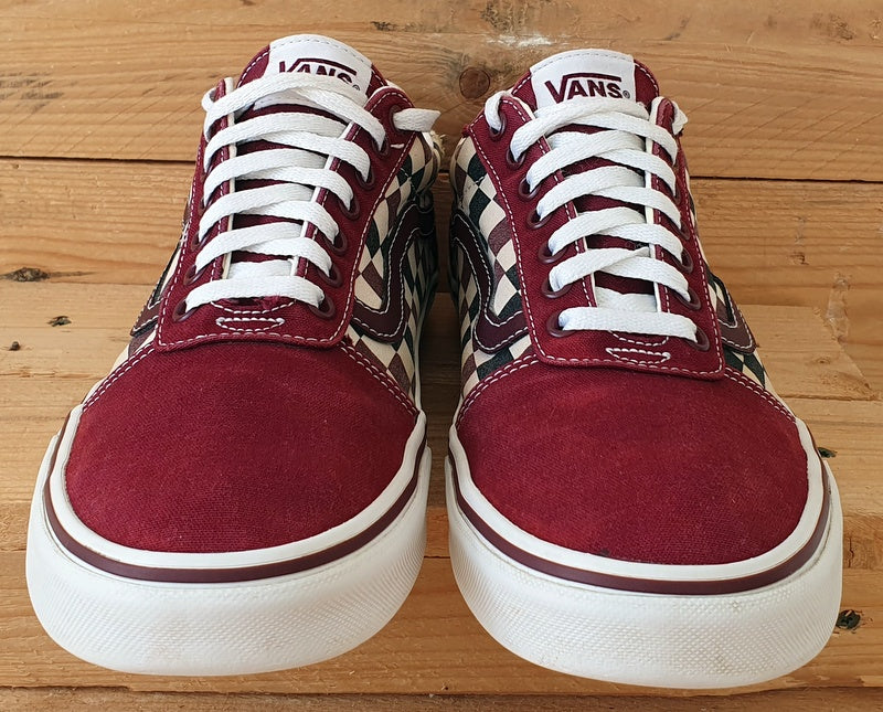 Maroon vans off the wall best sale