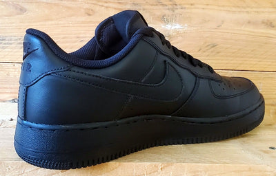 Nike Air Force 1 Low Leather Trainers UK8/US9/EU42.5 315122-001 Triple Black