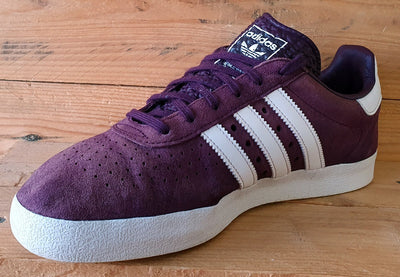 Adidas 350 Low Suede Trainers UK8.5/US9/EU42.5 BY9766 Burgundy/White