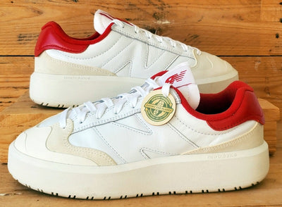New Balance CT302 Low Leather Trainers UK8/US8.5/EU42 CT302VB White/Red