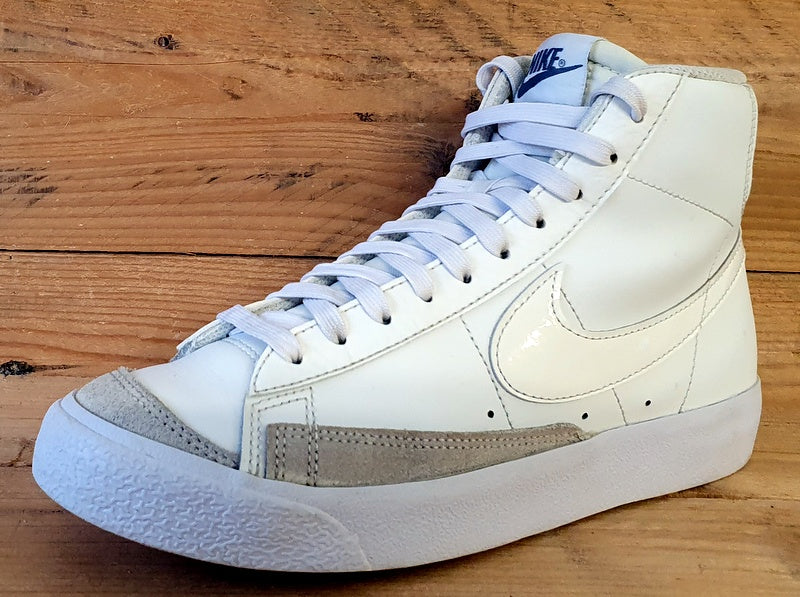 Nike Blazer Mid 77 GS Leather Trainers UK5.5/US6Y/EU38.5 DA4086-104 White Light