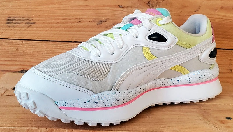 Puma Rider Low Textile/Leather Trainers UK5.5/US6.5C/EU38.5 382539-01 White