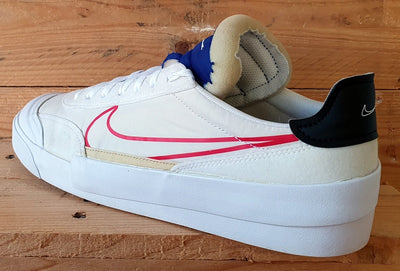 Nike Drop Type Low Nylon/Suede  Trainers UK10/US11/EU45 CQ0989-100 White/Blue