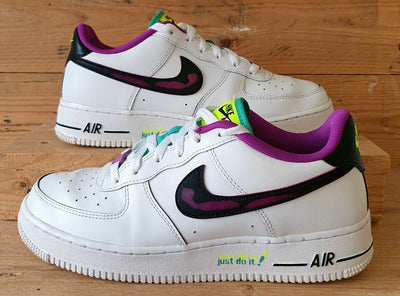 Nike Air Force 1 Low 07' LV8 Trainers UK6/US7Y/E40 DX3933-100 White Vivid Purple