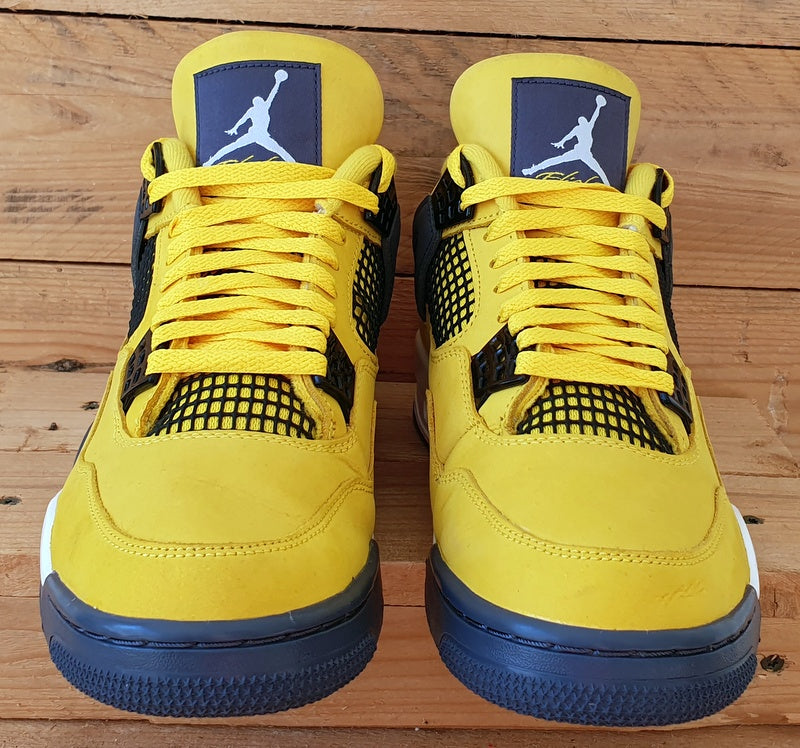 Nike Air Jordan 4 Retro Lightning Trainers UK8/US9/E42.5 CT8527-700 Yellow/Black