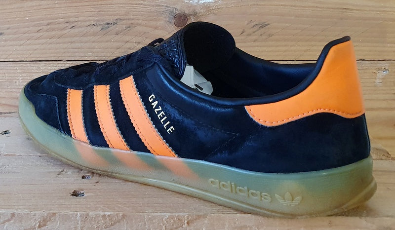 Adidas Gazelle Low Suede Trainers UK8.5/US9/EU42.5 G97874 Black/Orange Gum