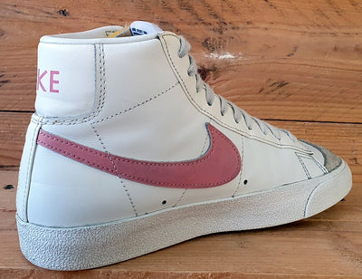 Nike Blazer 77 Leather Trainers UK5/US7.5/EU38.5 CZ1055-114 White/Sunset Pulse