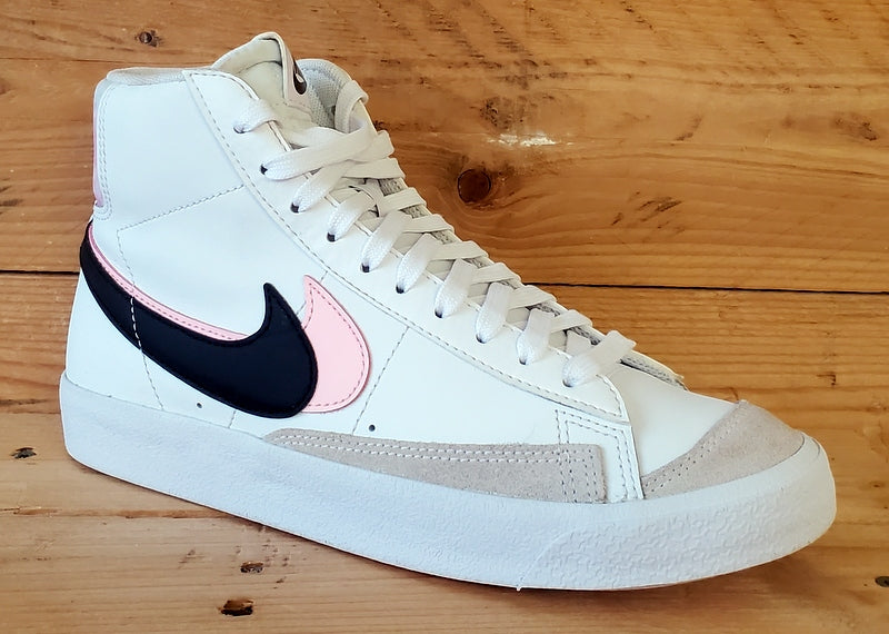 Nike Blazer 77 Mid Leather Trainers UK6/US6.5Y/EU39 DD1847-101 White/Pink