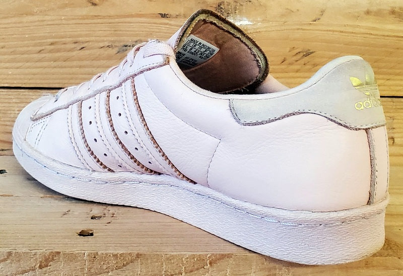 Adidas Superstar Low Leather Trainers UK8/US9.5/EU42 CP9722 Vapor Pink