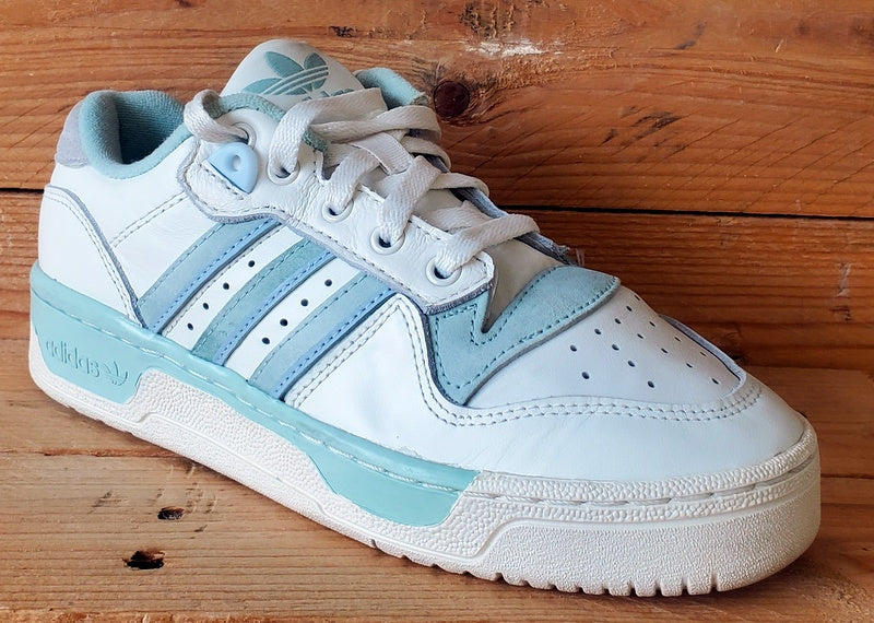 Adidas Rivalry Low Leather Trainers UK4/US4.5/EU36.5 EF6412 White/Green
