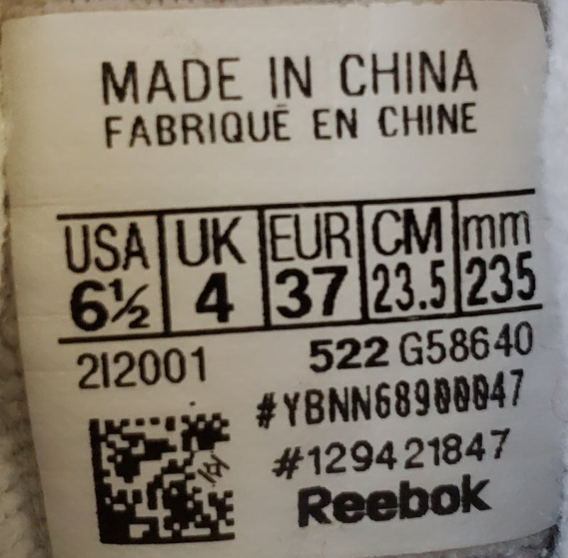 Reebok Royal BB4500 Mid Leather Trainers UK4/US6.5/EU37 G58640 Triple White