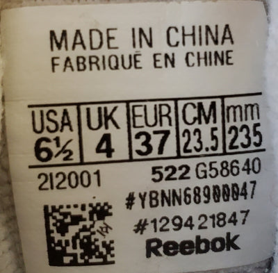 Reebok Royal BB4500 Mid Leather Trainers UK4/US6.5/EU37 G58640 Triple White