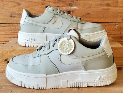 Nike Air Force 1 Pixel Leather Trainers UK5/US7.5/EU38.5 CK6649-104 Stone Bone