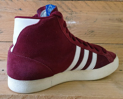 Adidas Originals Basket Profi Mid Suede Trainers UK6/US6.5/EU39 Q23332 Red