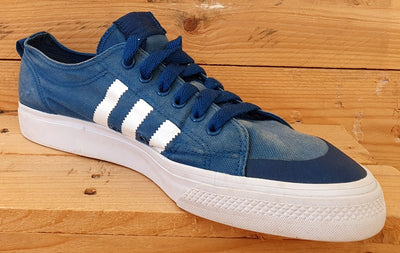 Adidas Nizza Low Canvas Trainers D65866 Tribe Blue/Cloud White UK11/US11.5/EU46