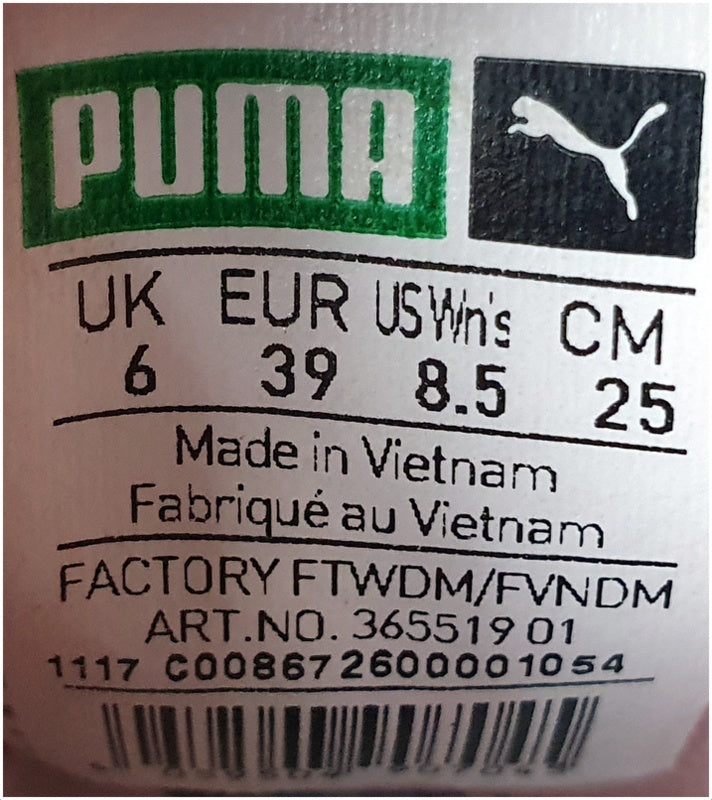 Puma Roma Low Suede/Textile Trainers UK6/US8.5/EU39 365519 01 Bridal Rose/White