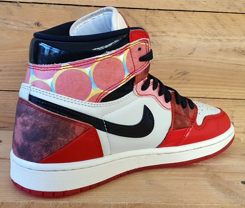 Nike Air Jordan 1 Spiderman High Trainers UK6/US7/EU40 DV1748-601 Red/White