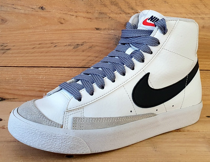 Nike Blazer Mid 77 GS Leather Trainers UK5/US5.5Y/EU38 DA4086-100 White/Black