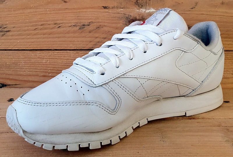 Reebok Classic Low Leather Trainers UK5.5/US8/EU38.5 059503 White/Grey