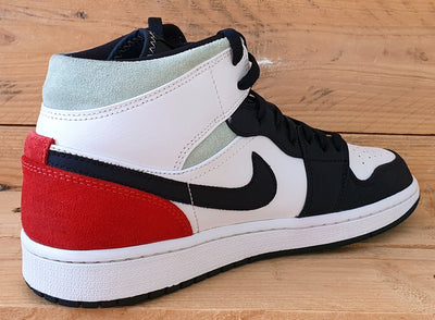 Nike Air Jordan 1 Mid SE Trainers UK8/US9/EU42.5 852542-100 Red Black Toe