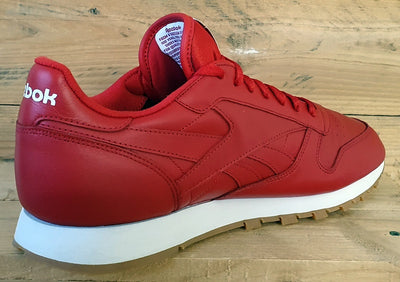 Reebok Classic Low Leather Trainers UK11/US12/EU45.5 059503 Red/White/Gum