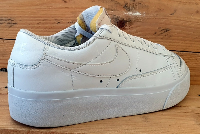 Nike Blazer Low Platform Leather Trainers UK5.5 US8 EU39 DJ0292 100 White