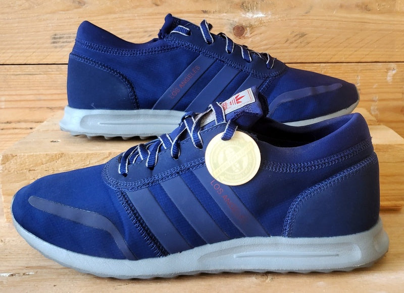 Adidas Los Angeles Low Textile Trainers UK8.5/US9/EU42.5 AQ4555 Navy Blue/Grey