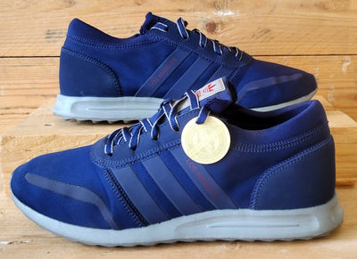 Adidas Los Angeles Low Textile Trainers UK8.5/US9/EU42.5 AQ4555 Navy Blue/Grey
