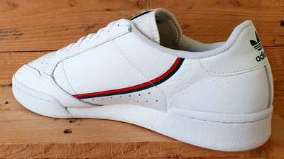 Adidas Continental 80 Leather Trainers UK11/US11.5/EU46 EG4592 White/Green/Red