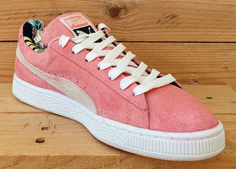 Puma Suede Classic Low Trainers 357626 04 Pink Floral/White UK4/US6.5/EU37