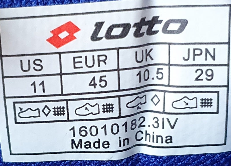 Lotto Rozmiar Low Textile Trainers UK10.5/US11/EU45 16010182.3IV Grey/Blue/Black