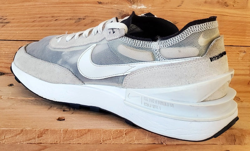 Nike Waffle One Low Textile/Suede Trainers UK10/US11/E45 DA7995-100 Summit White