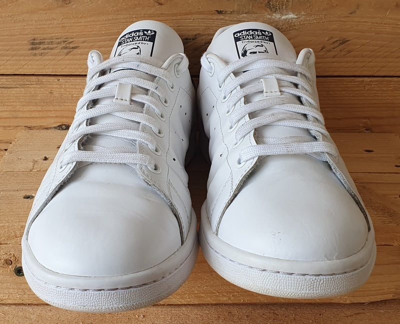 Adidas Stan Smith Low Leather Trainers UK10/US10.5/EU44.5 M20325 Core White/Navy