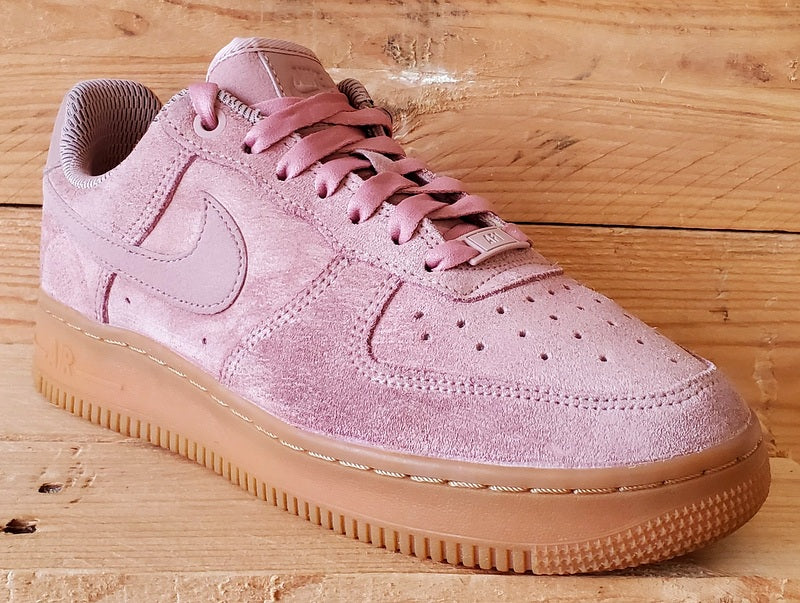 Nike Air Force 1 Low Suede Trainers UK4.5/US7/EU38 AA0287-600 Particle Pink/Gum