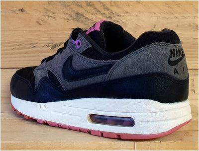 Nike Air Max 1 Essential Leather/Suede Trainers UK5/US7.5/E38.5 599820-005 Black