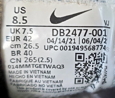 Nike Crater Impact Low Textile Trainers UK7.5/US8.5/EU42 DB2477-001 Black/White