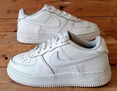 Nike Air Force 1 Low Leather Trainers UK4/US4.5Y/EU36.5 DH2920-111 Triple White