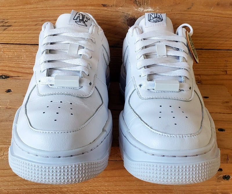 Nike Air Force 1 Pixel Leather Trainers UK5/US7.5/EU38.5 CK6649-100 Triple White