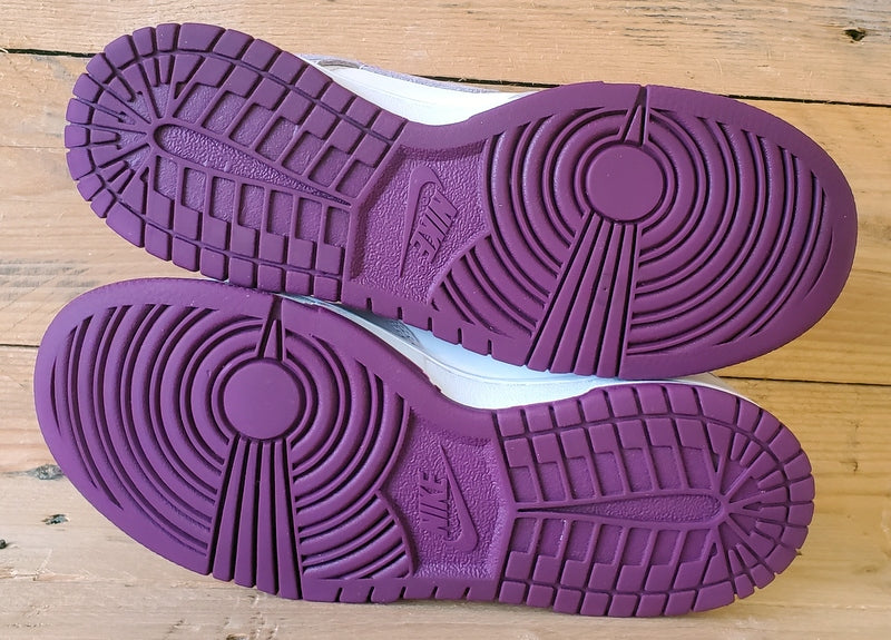 Nike Dunk Low Leather Trainers UK4/US4.5Y/E36.5 FB9109-104 Platinum Violet/White