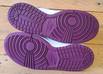 Nike Dunk Low Leather Trainers UK4/US4.5Y/E36.5 FB9109-104 Platinum Violet/White