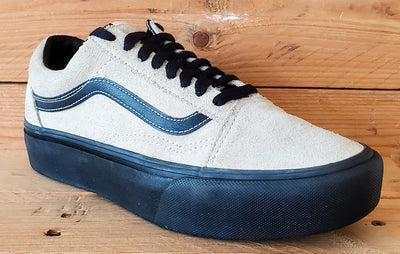 Vans Off The Wall Platform Low Suede Trainers UK6/US8.5/EU39 721454 Grey/Black