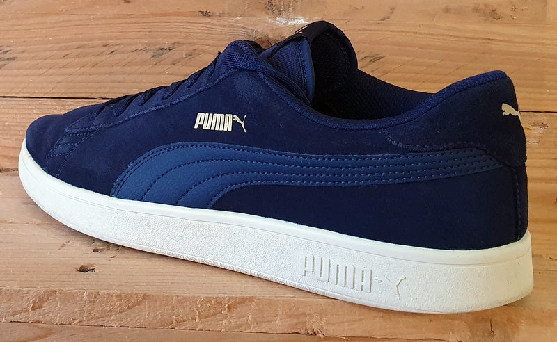 Puma Smash V2 Low Suede Trainers UK10/US11/EU44.5 364989-24 Navy/Cream