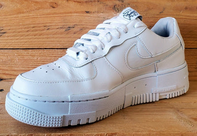 Nike Air Force 1 Pixel Leather Trainers UK5/US7.5/EU38.5 CK6649-100 Triple White