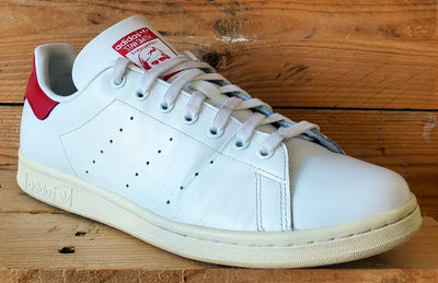 Adidas Stan Smith Low Leather Trainers UK10/US10.5/EU44.5 FV4146 White/Red