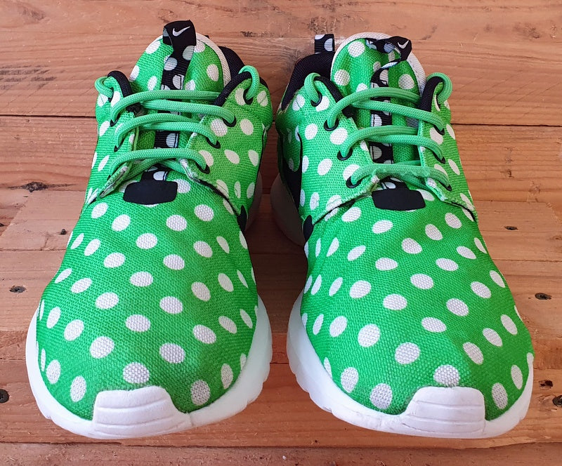 Nike Roshe Run Polka Dot Pack Canvas Trainers UK8/US9/EU42.5 810857-300 Green